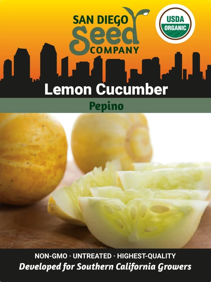 Cucumber, Lemon Organic Seeds 1 Cucumber, Lemon Organic Seeds