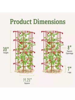 Tomato Cages, Set Of 4 -Soil N Tool Sales 8587040 1