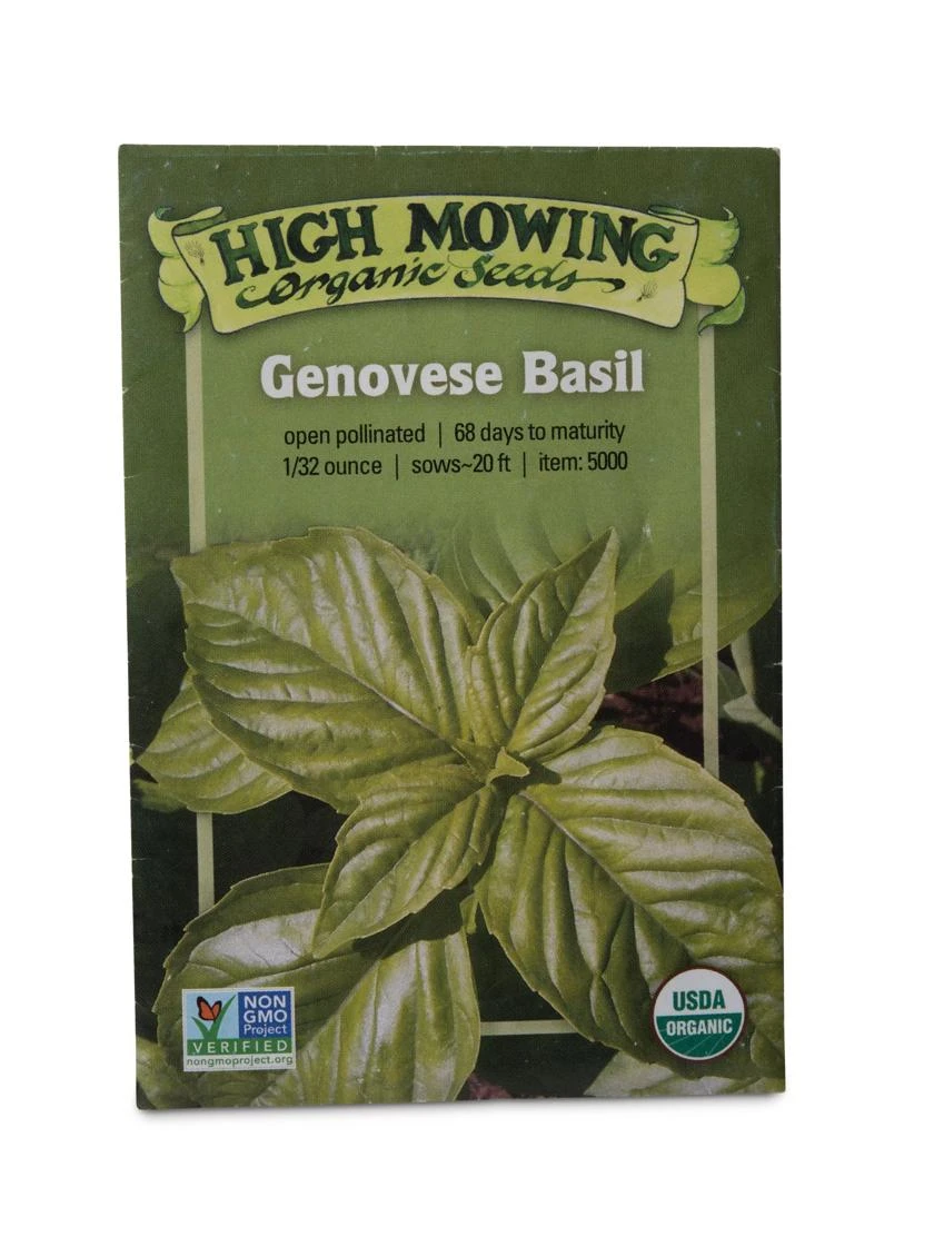 Genovese Basil Organic Seeds 1 Genovese Basil Organic Seeds