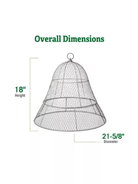 Chicken Wire Cloche With Extension 2 Chicken Wire Cloche With Extension - Image 2