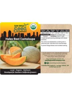 Hales Best Cantaloupe Organic Seeds -Soil N Tool Sales 8611872 02v