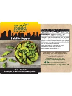 Shishito Pepper Organic Seeds 5 Shishito Pepper Organic Seeds -Soil N Tool Sales 8611910 02v
