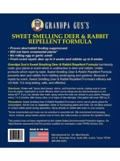 Grandpa Gus's Deer & Rabbit Repellent Spray -Soil N Tool Sales 8612427 05V 3 4