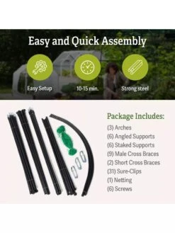 Titan Squash Tunnel -Soil N Tool Sales B07932DMCR plantsupport package includes